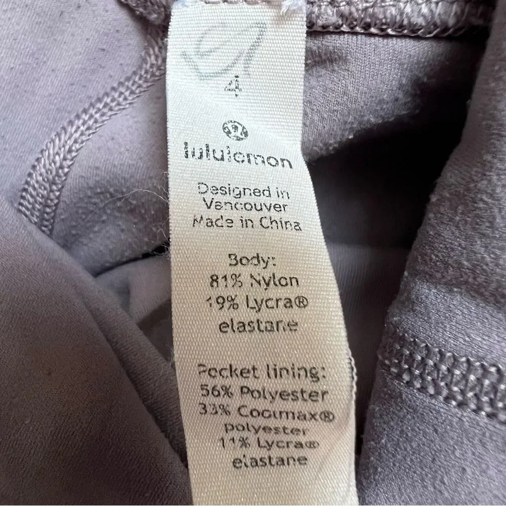 Lululemon Align High Rise Twist Front Full Length Size 4 Purple Special Edition